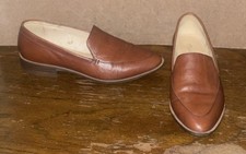 MADEWELL The Frances Size 7.5 Women  s Brown Leather Pointed Toe Loafers Shoes