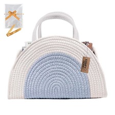 Diaper Caddy Organizer with Gift Bags and Ribbons - Sturdy Cotton Rope Basket...