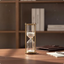 Sanduhr mit Metallrahmen Elegante dekorative ...