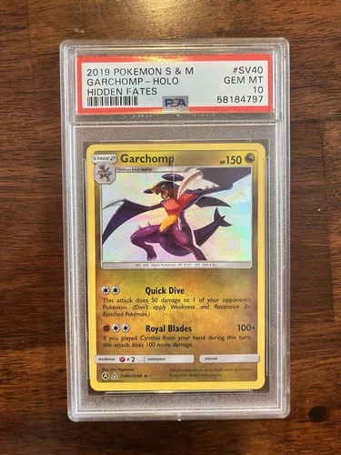 Pokemon Hidden Fates Garchomp SV40 PSA 10