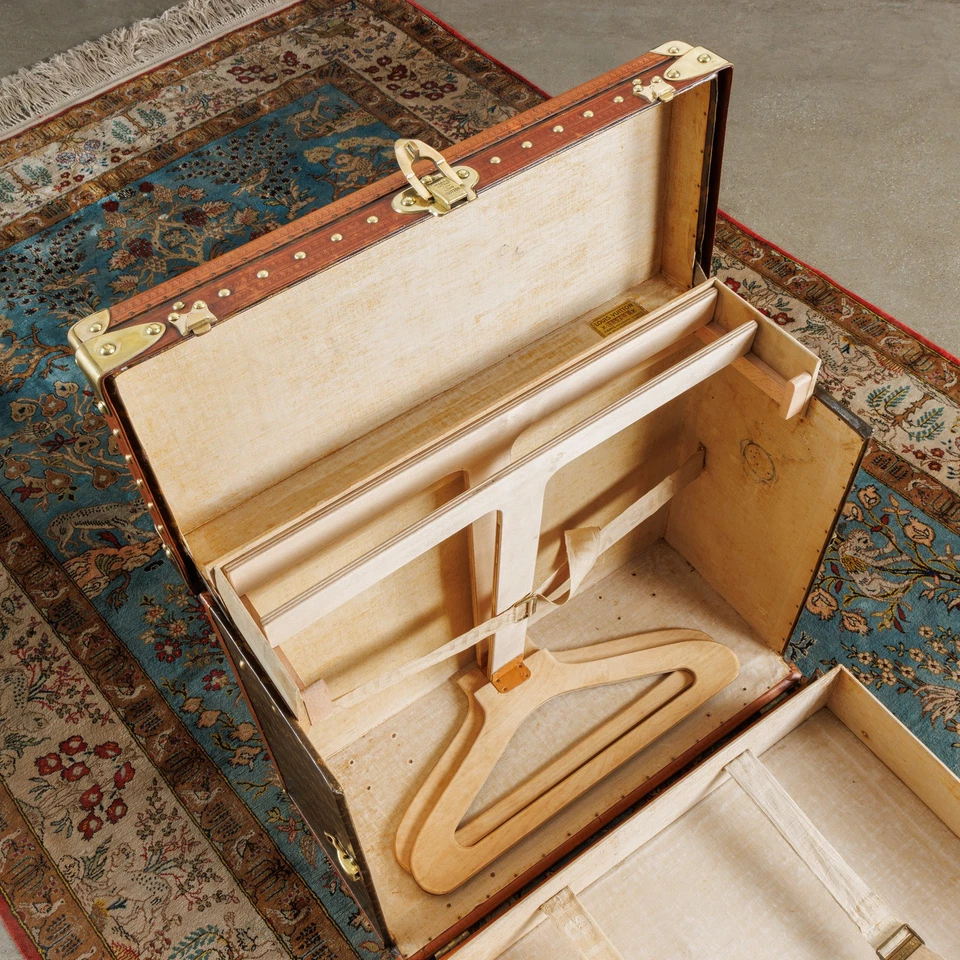 Louis Vuitton Malle de Voyage Personnalisées Vintage París Años 40 Original Foto 3 de 4