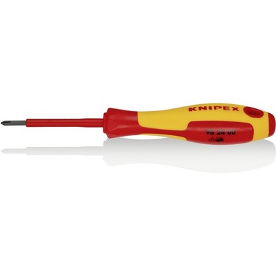 Knipex  98 24 00 VDE Kreuzschlitz-Schraubendreher PH 0 Klingenlänge: 60 mm DI...