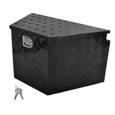 33"X19"X18" Aluminum Trailer Tongue Tool Box Pickup Truck Bed Toolbox Storage