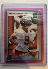 2025 Panini Donruss Optic - Rated Rookie Emeka Egbuka #265 Pink Prizm RC