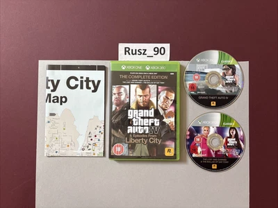 Grand Theft Auto 4 IV Complete Edition Xbox 360 & Xbox One UK PAL & Map VG COND - Image 1 of 4