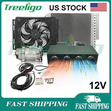 12V Air Conditioner Electric Cooling & Water Heating Underdash Auto Car A/C Kit