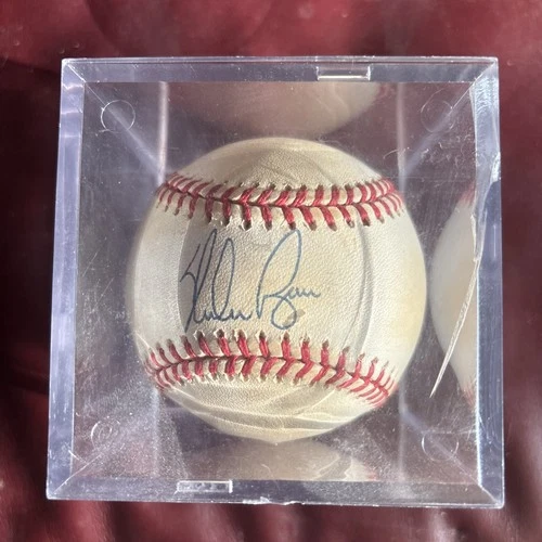 Nolan Ryan Signed Official Baseball With Case No COA