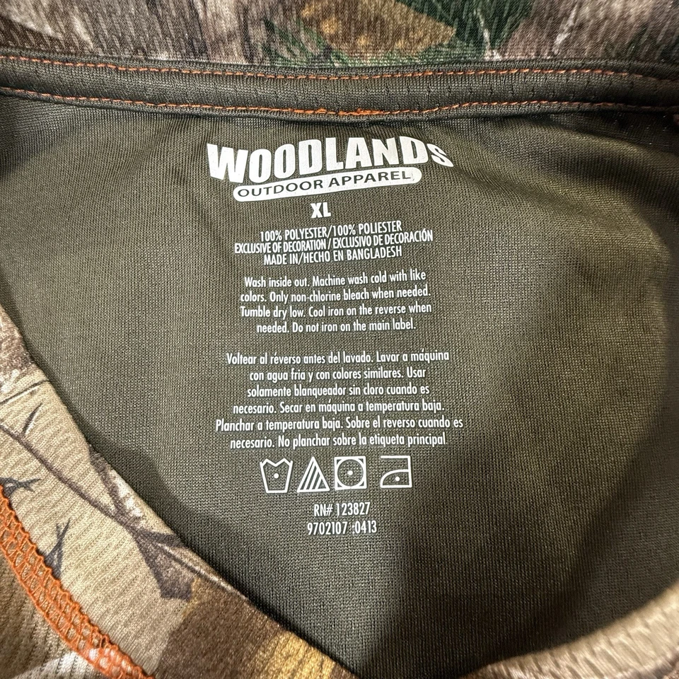 Camisa Realtree Para Hombres XL Marrón Camuflaje AP HD Camuflaje Caza Manga Larga Cuello Redondo Foto 4 de 4