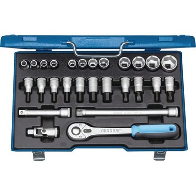 Steckschlüsselsatz 19 IMU-10 27-tlg.1/2 Zoll SW 10-30mm Z.32 6KT GEDORE
