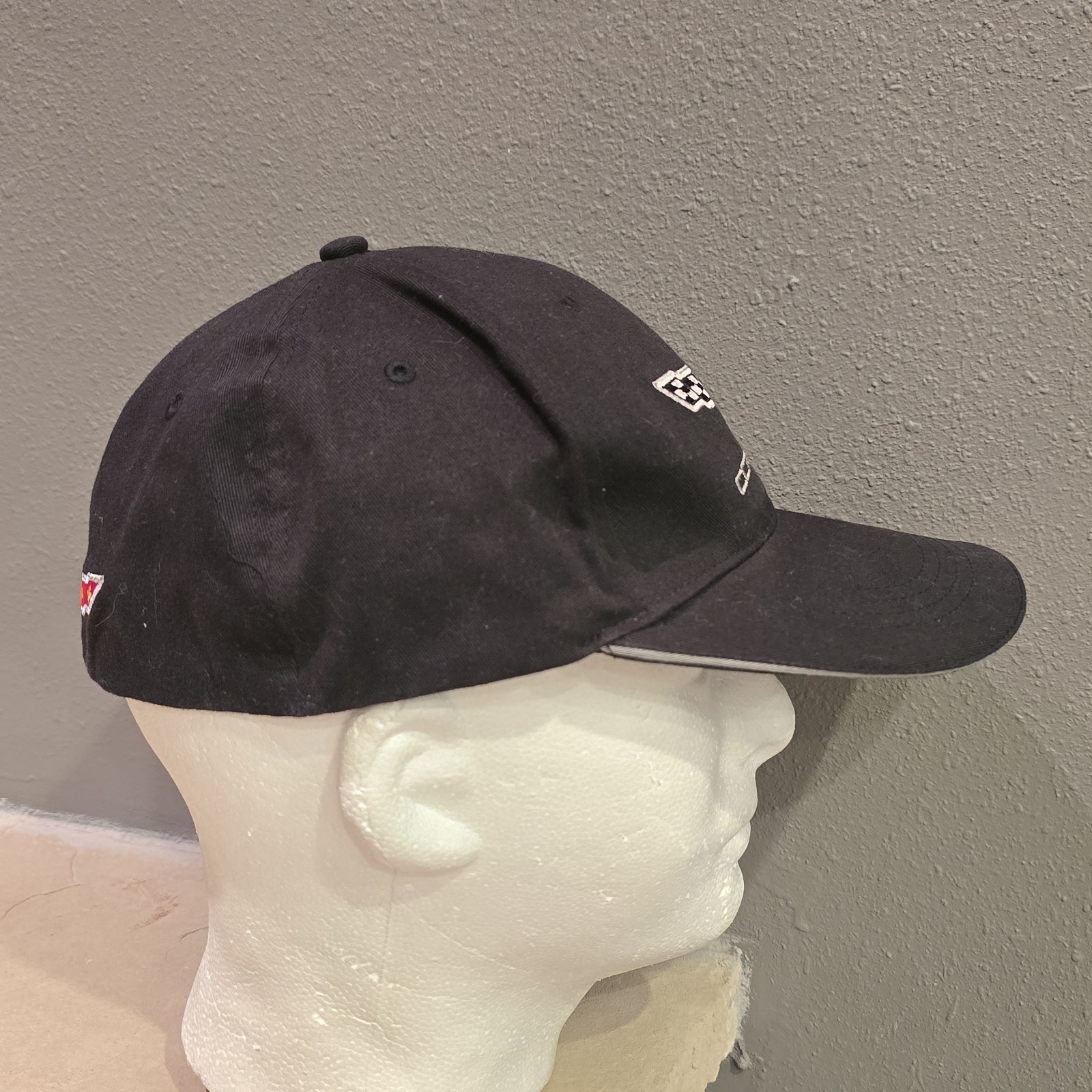 Corvette Baseball Cap Corvette Flags Black Flex F… - image 5