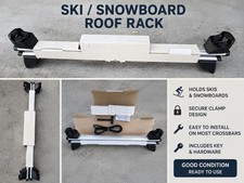 Locking Ski Snowboard Roof Rack Carrier With Keys Fits Most Crossbars Locking Ski Snowboard Roof Rack Carrier With Keys Fits Most Crossbars