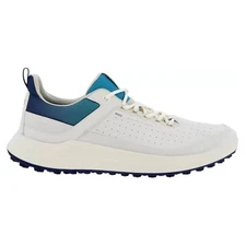 ECCO Men Core Spikeless Golf Shoes White/White/Blue Depths/Caribbean - 23 NEW