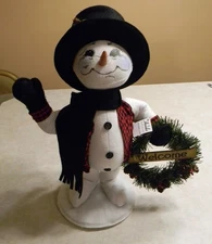 ANNALEE DOLL 15 IN.  WINTER WOODS SNOWMAN 2021 WT EXCELLENT CONDITION FREE SHIP