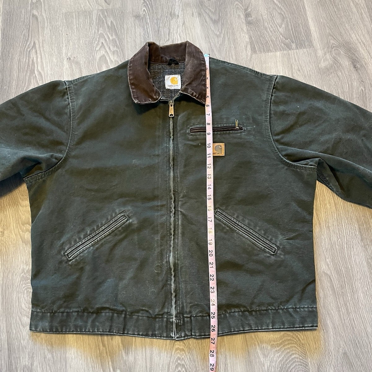 Vintage Carhartt Detroit Moss Green Jacket Size XL | eBay