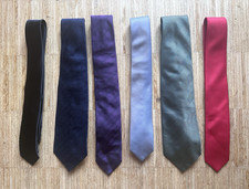Herren Krawatten Set 6-teilig uni mehrfarbig ...