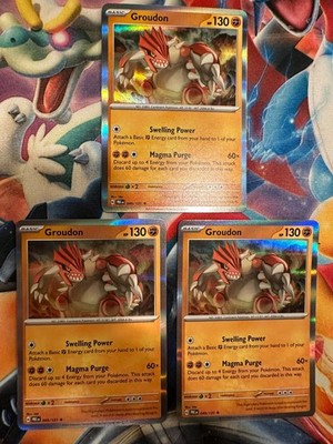 C6927 POKEMON GROUDON 49 HOLO PRISMATIC EVOLUTIONS X3 NM
