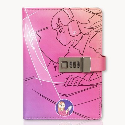 MSA Animated Lockable Leather Diary with Bonus Stickers