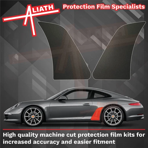 Fits Porsche 911 991 BLACK Rear QTR Arch Stone Chip Guard Paint Protection Film