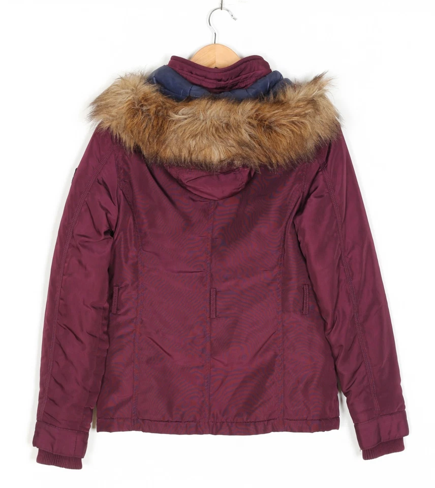 TOMMY HILFIGER DENIM Jacke mit Fellkapuze Damen Größe M MJ5998 - Bild 4 von 4