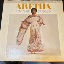 Aretha Franklin Ten Years Of Gold Atlantic 1976 Stereo Vinyl LP SD18204