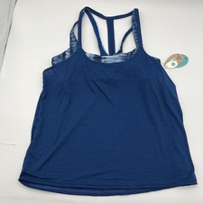 Prana Tankini Womens S Blue Ainsley Tankini 1964801 Racerback Tie Dye Layered