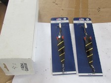 2 unused carded abu garcia zebra black gold 28g toby lures in trade box