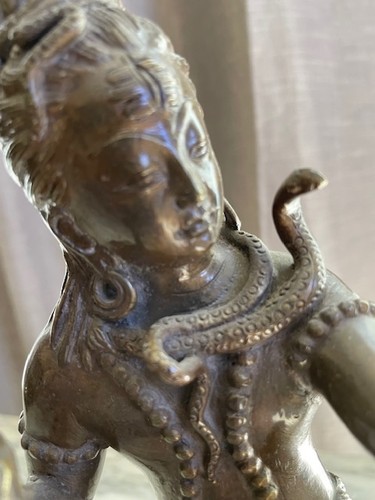 Shiva Bodhisattva Tandava Dance Statue on Bear ( Bronze )
