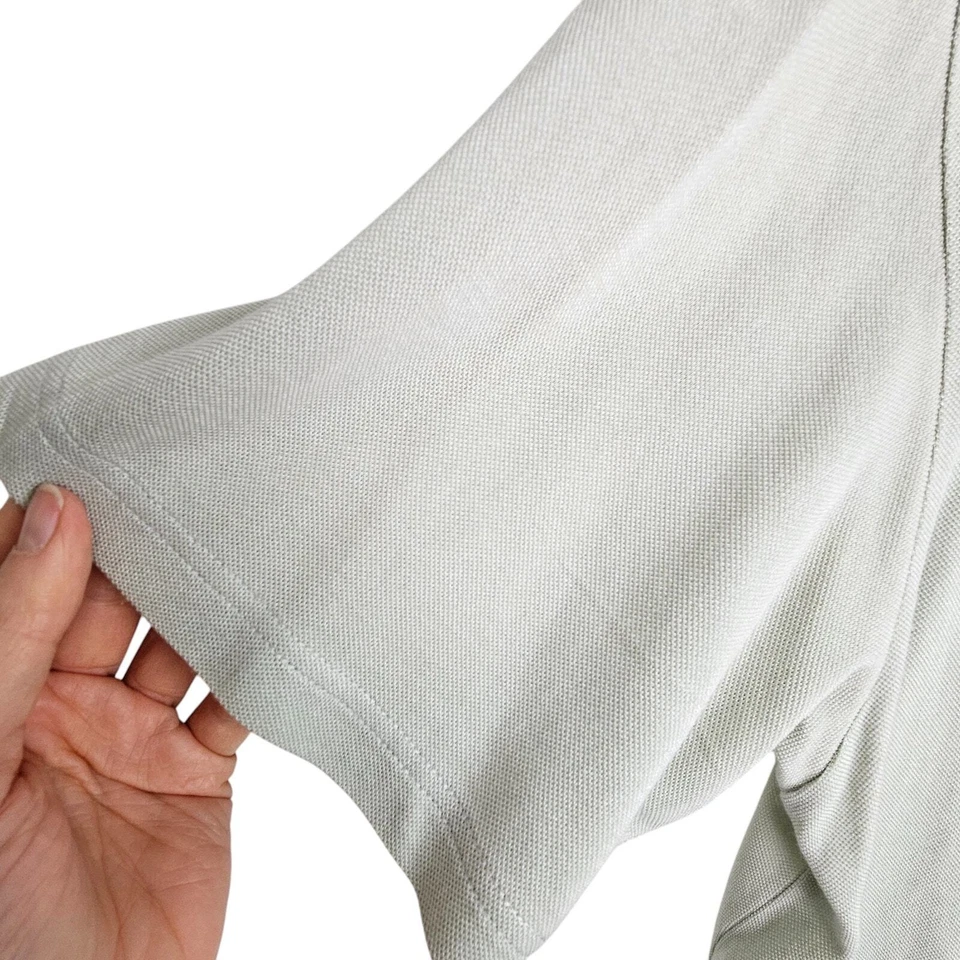 Boss Hugo Boss Shirt Men M Light Green Button Down Shirt Silk Shirt Men Golf  - Image 4 of 4