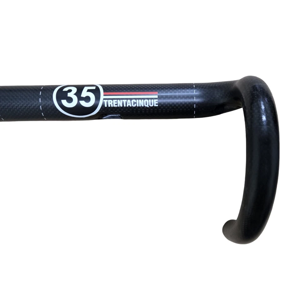 DEDA Carbon Gravel Road Handlebars Trentacinque 35mm Bar internal cable 42cm - Image 4 of 4