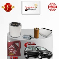 Set Service 4 Filter Und ÖL VW Touran 2.0 FSI 110KW 150CV Von 2003-> 2007