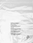 Clear Poly Bags Self-Adhesive Seal with Suffocation Warning in 5 Languages x 100