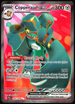 Copperajah ex SV02: Paldea Evolved #245/193 Ultra Rare Pokemon