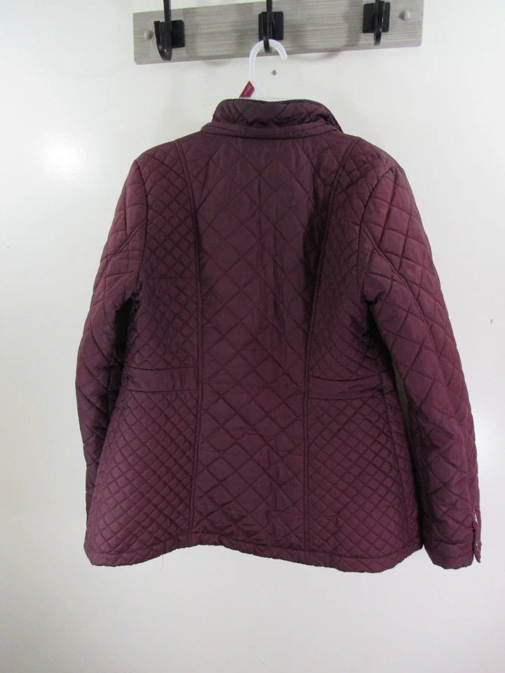 Chaqueta Laura Scott Talla S Púrpura Frente Abierto Cremallera Bolsillos a Presión Foto 4 de 4