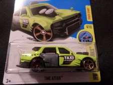 HW HOT WHEELS 2017 HW CITY WORKS 4/10 TIME ATTAXI LIME GREEN HOTWHEELS VHTF