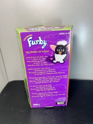Brand New Tiger Electronics Furby Black & White Green Eyes