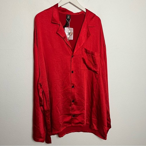 NWT Savage X Fenty Rebel Cherub Satin Sleep Top Size XL - Picture 3 of 7