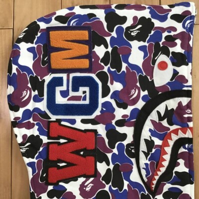 2024 Hong Kong Store Camo BAPE shark full zip hoodie A