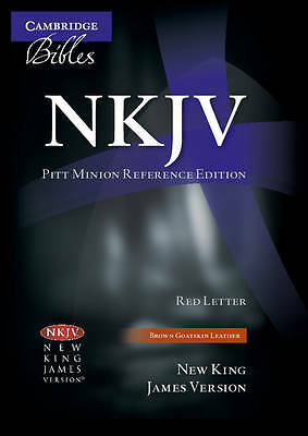 NKJV Pitt Minion Reference Bible, Brown Goatskin Leather, Red-letter Text,...