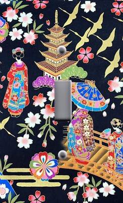 JAPANESE GEISHA GIRL JAPAN ORIENT Light Switchplate Wall Outlet Cover HOME DECOR