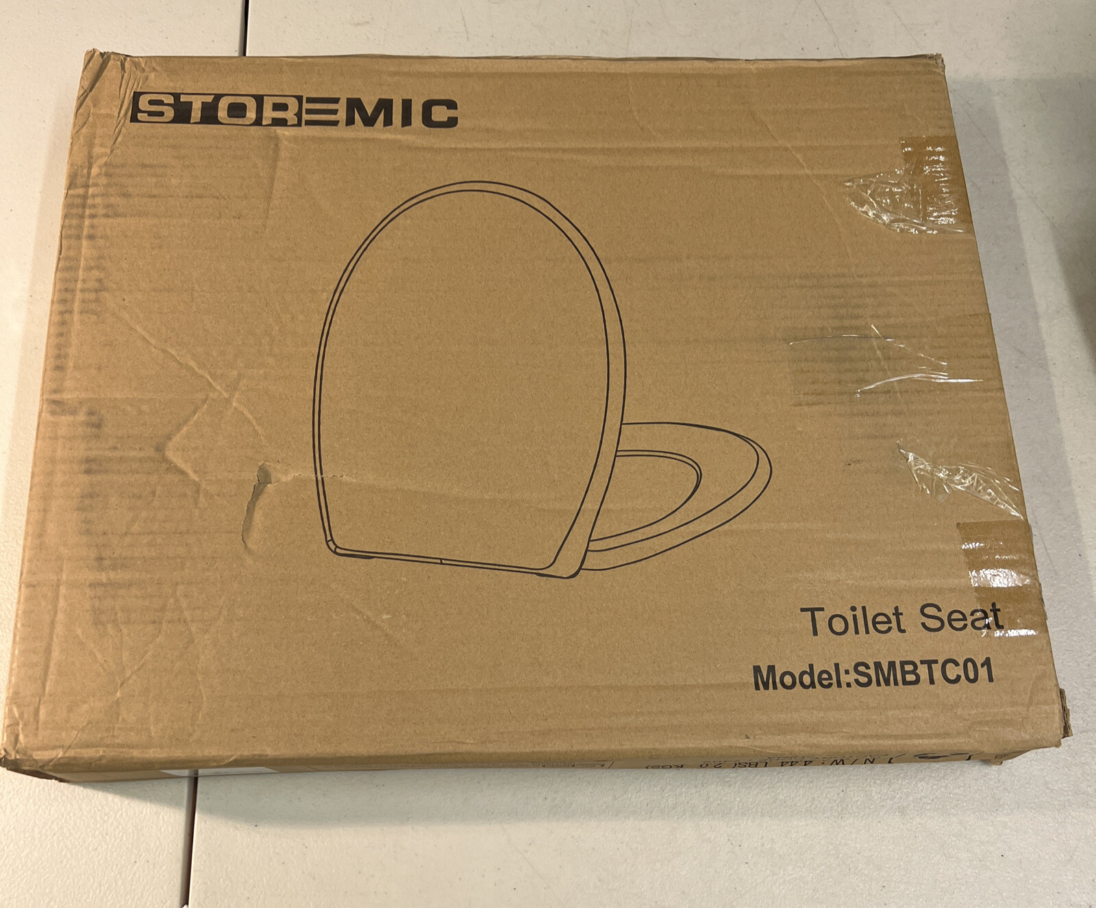 STOREMIC 0Shaped Plastic Toilet Seat Soft Close White with Quick