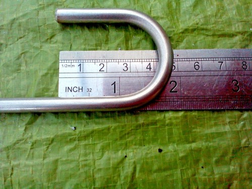 3"" bis 12"" Edelstahl S-Haken 6 mm Durchmesser LEBENSMITTELQUALITÄT mit 30 B x 40 D Haken - Bild 4 von 6