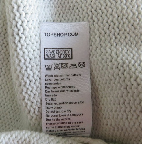 Stylish Blue/Green Animal Print Cotton Knit Jumper from Top Shop - size 8 - Picture 9 of 9