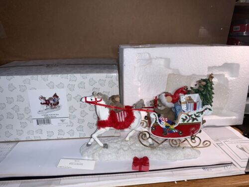 Charming Tails - A Sleigh Full Of Joy Fitz & Floyd 98/379 Original Box Ch - Picture 1 of 12