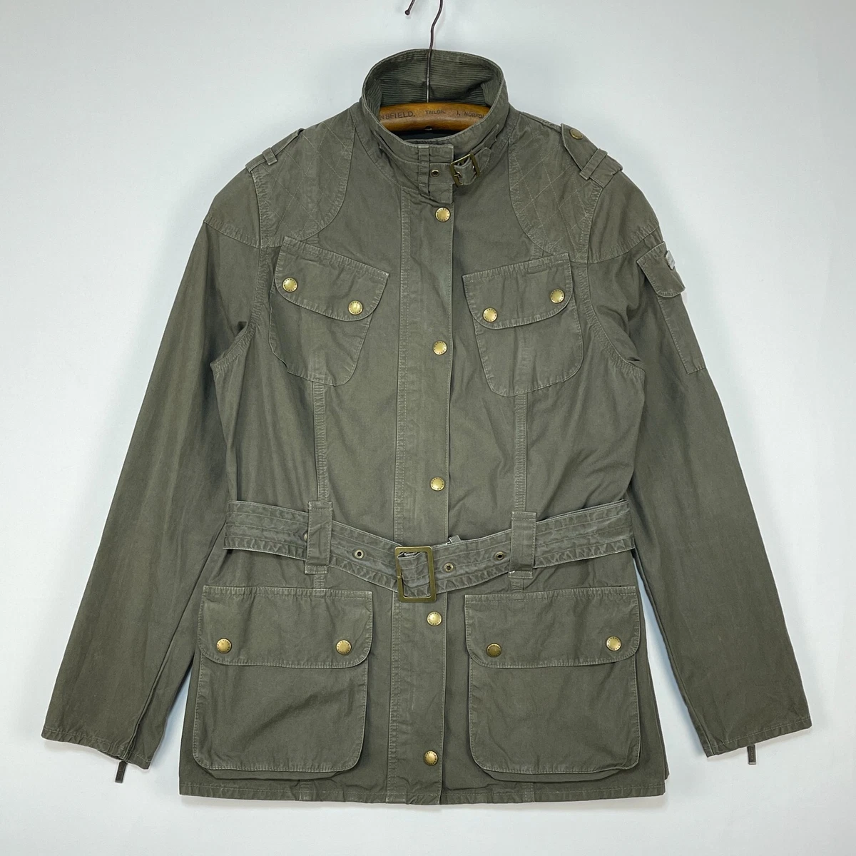 Belted lightweight jacket sale
