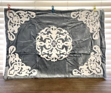 Frontgate Rousseau Standard Sham Velvet Appliqued Embroidered NWT Retired