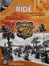 2021 Biketoberfest Daytona Beach Poster--Motorcycle, It?s All About The Ride.