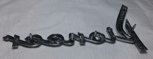 1960 DODGE PIONEER QUARTER PANEL SCRIPT EMBLEM - Picture 5 of 5