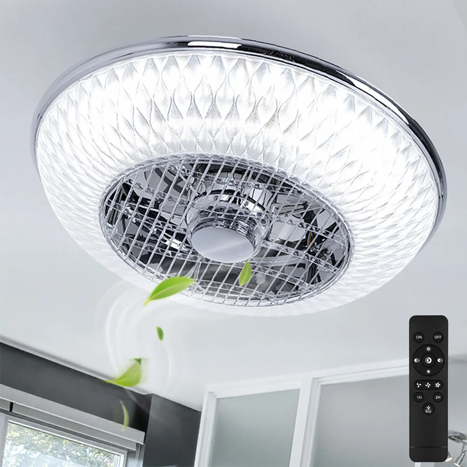 Deckenventilator Deckenlampe Fernbedienung LED Leuchte CCT Lüfter Schlafzimmer - Bild 1 von 4