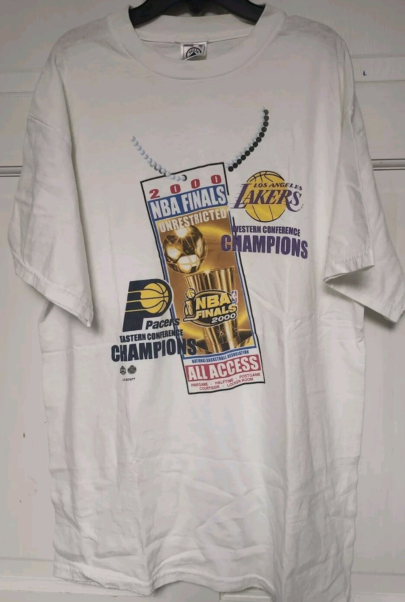 VTG 2000 NBA FINALS LOS ANGELES LAKERS vs Indiana Pacers T