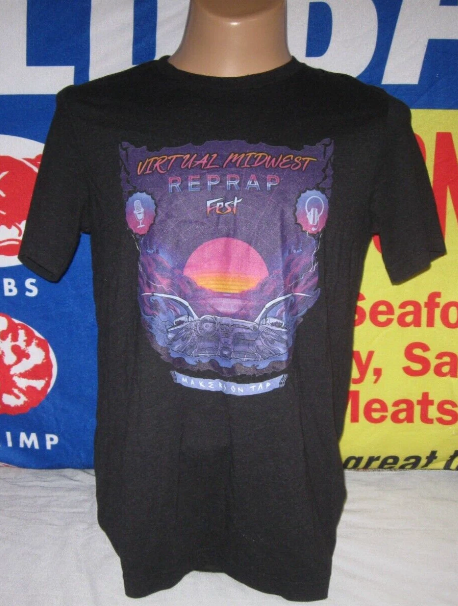 WTAPS T shirt VIRTURAL MIDWEST REPRAP Festival Stampa 3D Uomo Grandi PRODUTTORI SU RUBINETTO